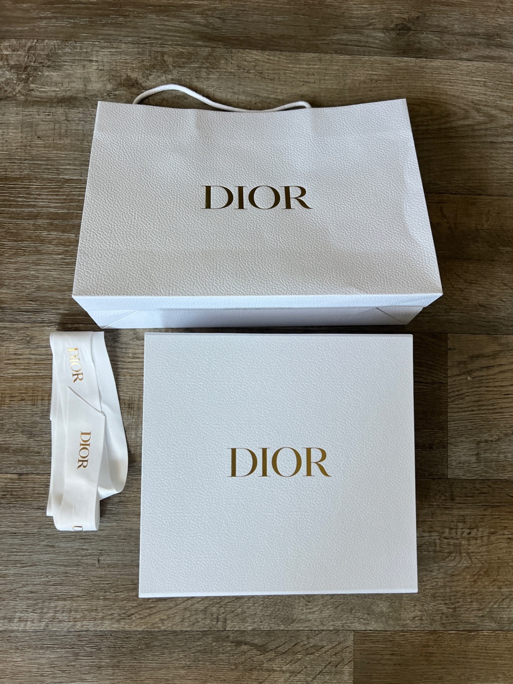 Dior Large Shopping Gift Box, Bag and Ribbon